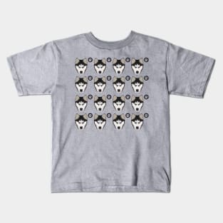 siberian husky dog pattern Kids T-Shirt